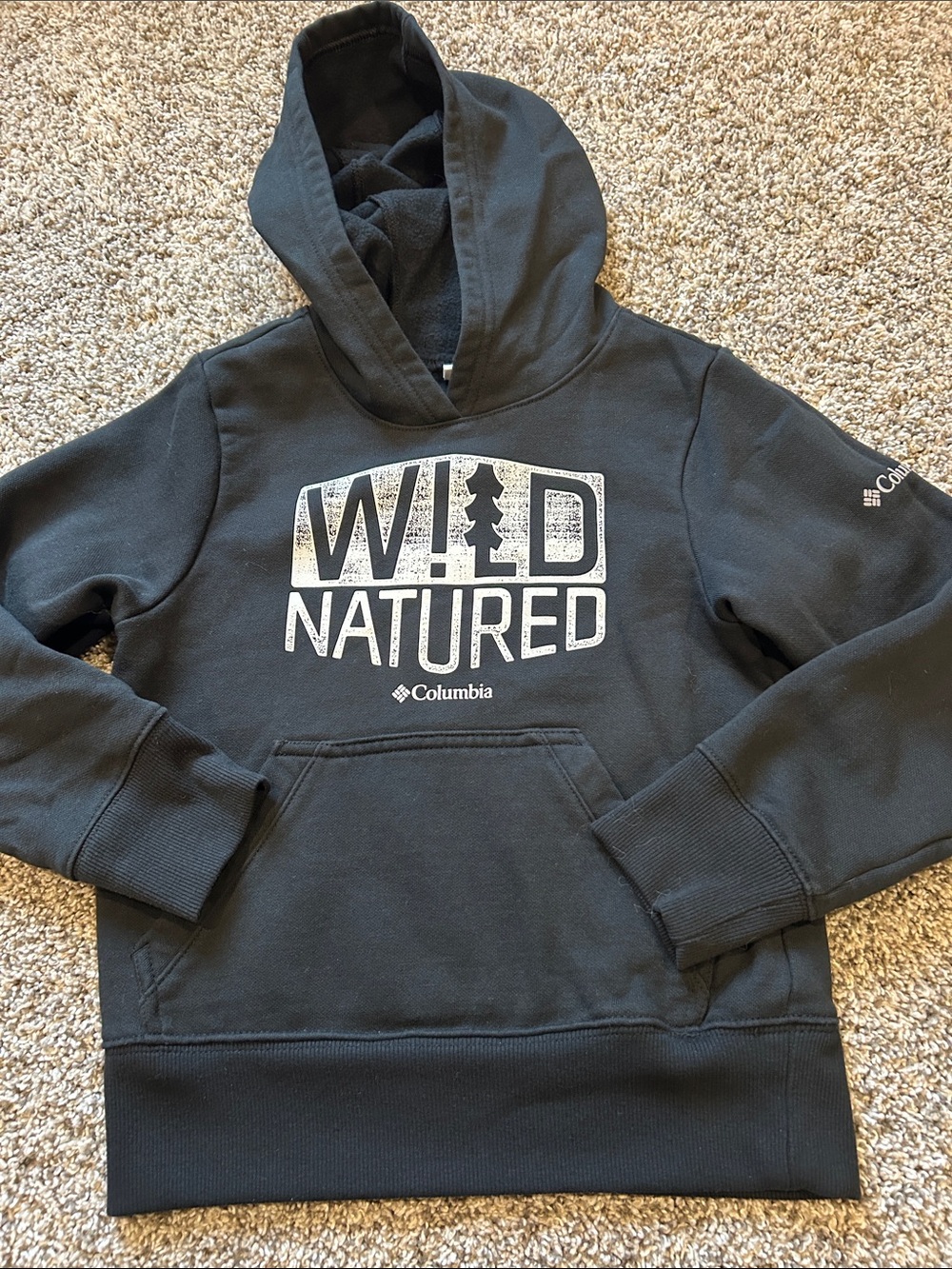 Columbia Black "Wild Natured" Kids Hoodie
